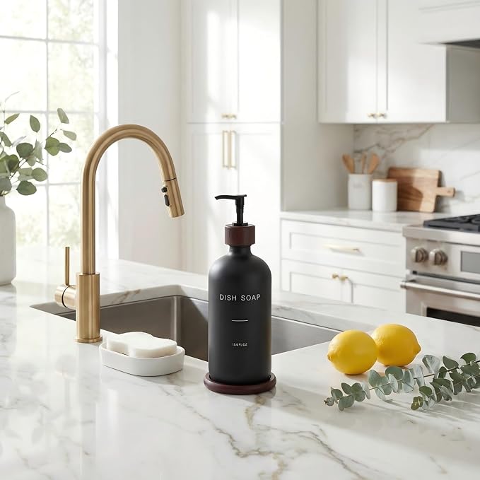 Dish Soap Dispenser, Refillable Soap Dispenser Kitchen - Image 3