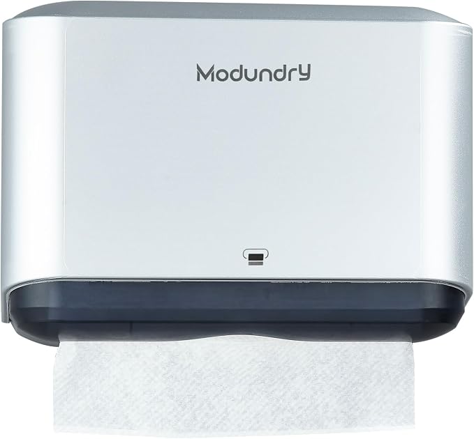 Wall Mount Paper Towel Dispenser, Adhesive No-Drill or Screw Install, Holds 200 by Modundry