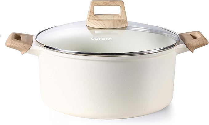 CAROTE 6 Qt Nonstick Stock Pot by CAROTE