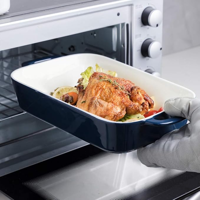 Sweejar Ceramic Bakeware Set, Rectangular Baking Dish - Image 3