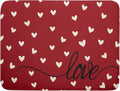 Giwawa Red Hearts Dish Drying Mat 18"x24", Valentines Day Symbol of Love Dish by Giwawa