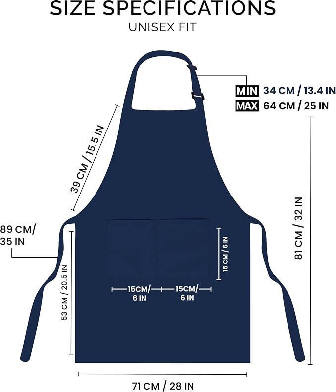 Utopia Kitchen 2 Pack Bib Apron, Adjustable - Image 2