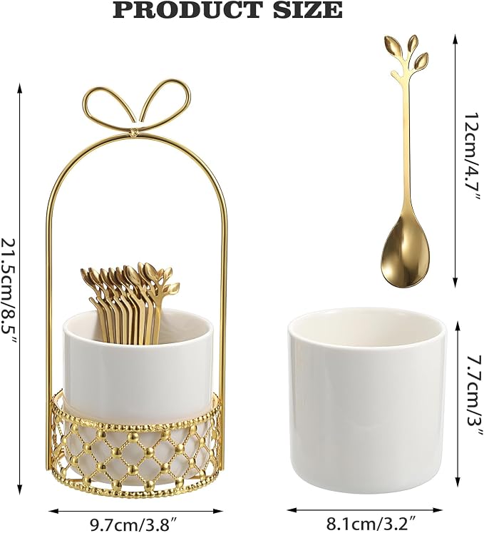 ELLDOO Coffee Spoon Set, Creative Flatware Set - Image 2