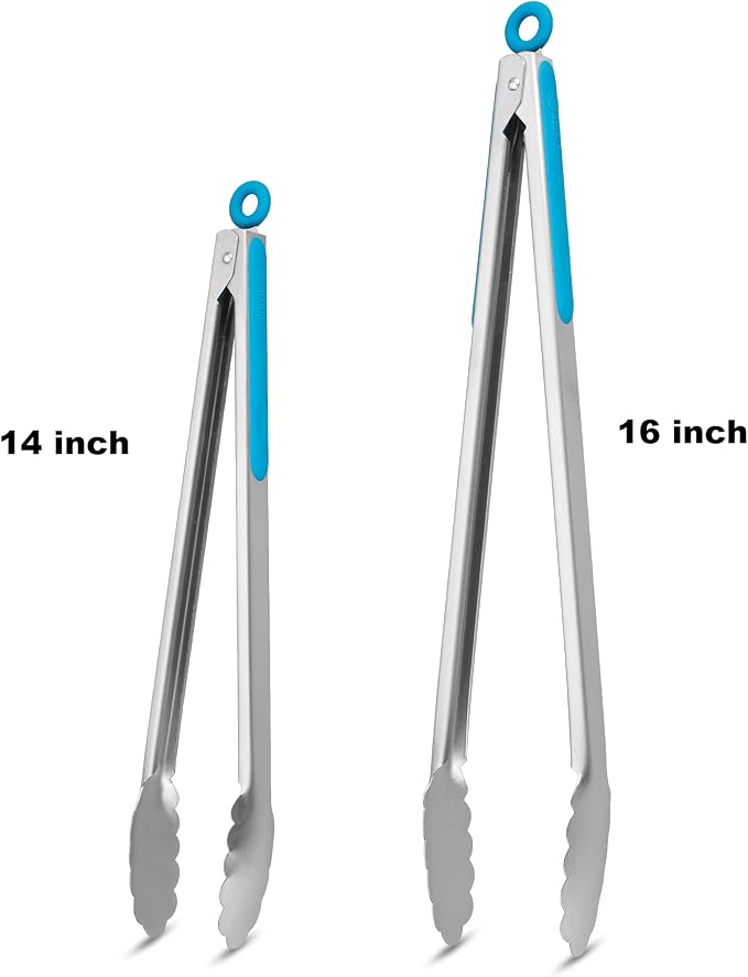 304 Stainless Steel Kitchen Cooking Tongs - Image 4