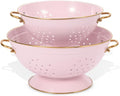 Metal Colander Set of 2, Strainer Basket by Unknown