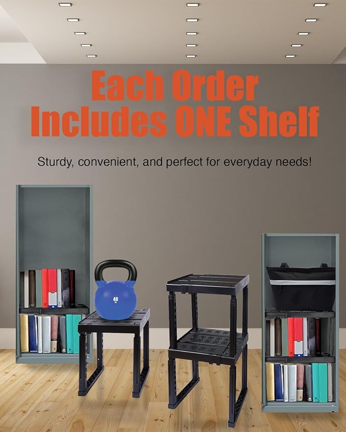 Piffny Locker Organizer Shelf， Adjustable Width and Height, Ideal Locker - Image 5