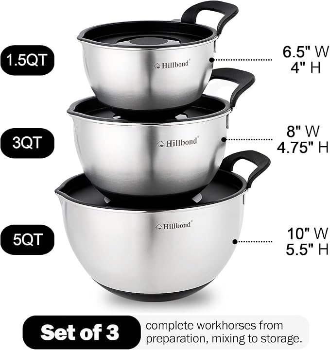 Hillbond Stainless Steel Bowls - Image 4