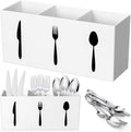 Suzile Acrylic Cutlery Storage Organizer Bin Silverware Caddy Countertop Knife by Suzile