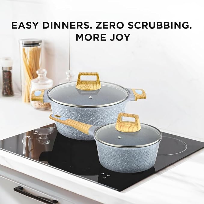 NutriChef 22‑Piece Non‑Stick Ceramic Pots and Pans Set – - Image 2