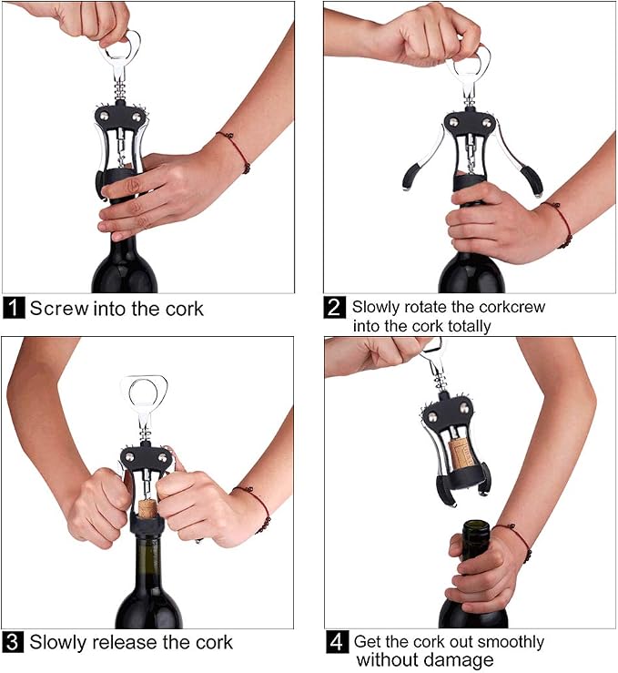 Foho Wine Opener, Luxury Waiter Corkscrew - Image 5