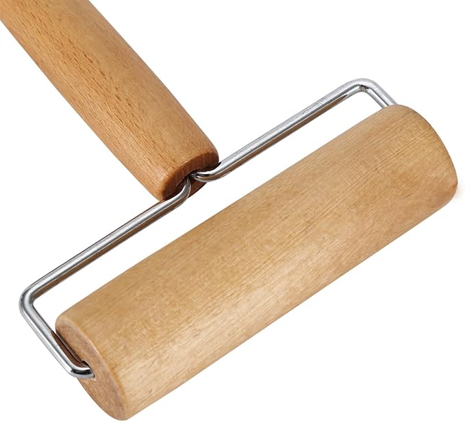 Small Rolling Pin, Pizza Dough Roller, Non Stick Wood Pastry Roller, Kitchen - Image 8