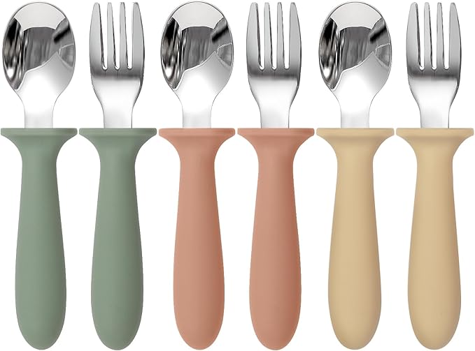 Eascrozn 6 Pack Toddler Utensils, kids Silverware by Eascrozn