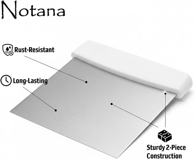 Stainless Steel Dough Cutter and Bench Scraper - Image 3