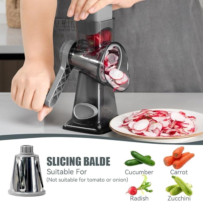 KEOUKE Rotary Cheese Grater Pro 6 in 1 - Image 5