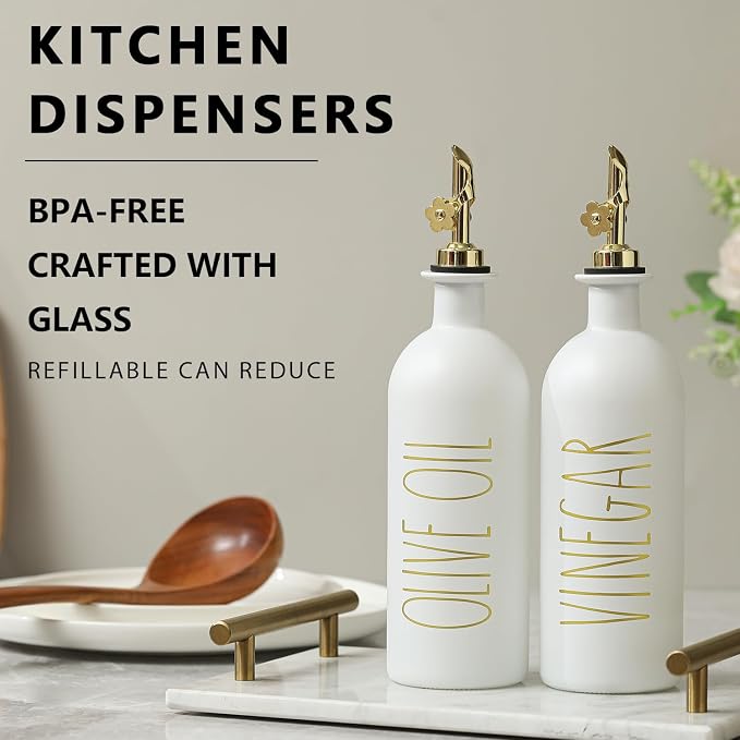 HOMCDALY 16oz Olive Oil Dispenser Bottles - Image 2