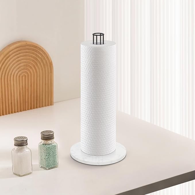 NearMoon Paper Towel Holder Countertop, Sturdy Metal Paper Towel Stand Dispenser - Image 8