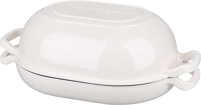 VORRINGARD Enameled Cast Iron Sourdough Bread Oven, Dutch Oven, Loaf Cast Iron - Image 8