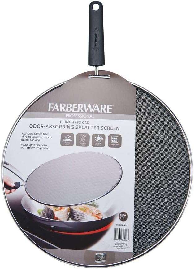 Farberware Professional Stainless Steel Odor Absorbing Splatter Screen - Image 3