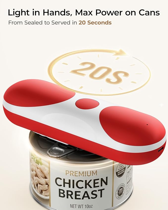Electric Can Opener, One-Touch Automatic Can Opener, USB Rechargeable Electric - Image 4