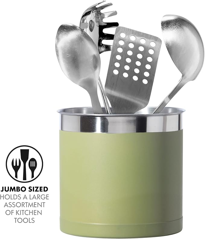 Oggi Stainless Steel Jumbo Utensil Holder - Image 3