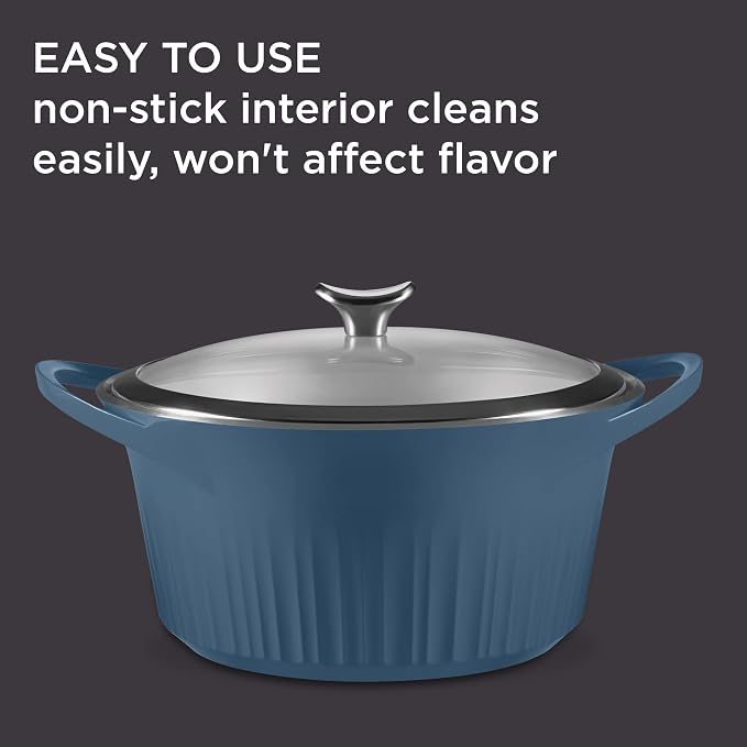 CorningWare QuickHeat 5.5-QT Cast Aluminum Dutch Oven - Image 4
