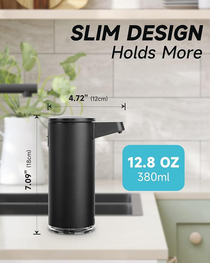 AIKE SensePro Automatic Soap Dispenser Type-C Rechargable, Stainless Matte - Image 7