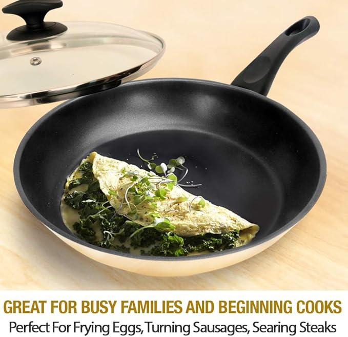 HOMICHEF 11 Inch Nonstick Frying Pan and Skillet - Image 2
