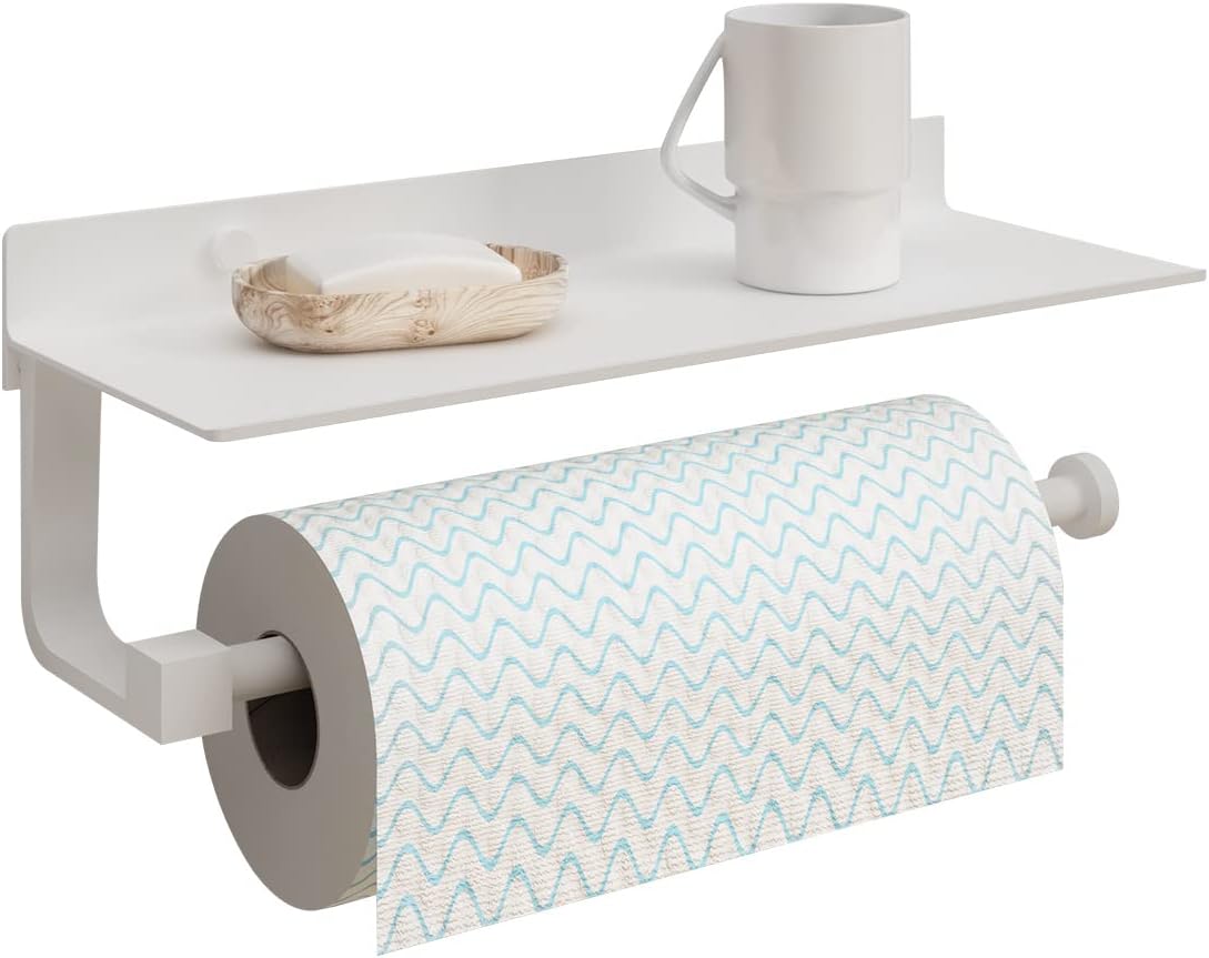 Paper Towel Holder Wall Mount for Bathroom Hand Towel Holder for Bathroom Black by JOOM