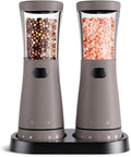 Electric Salt and Pepper Grinder Set by Tomeem
