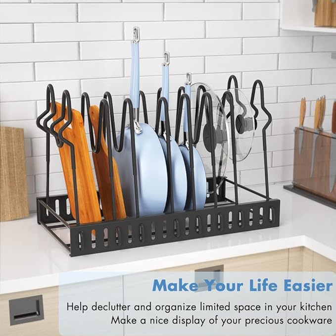 Felibeaco Adjustable Pots and Pans Organizer Rack - Image 7
