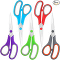 Scissors Bulk Set of 5-Pack, Niutop 8" Multipurpose Sharp Sewing Craft Fabric by NIUTOP