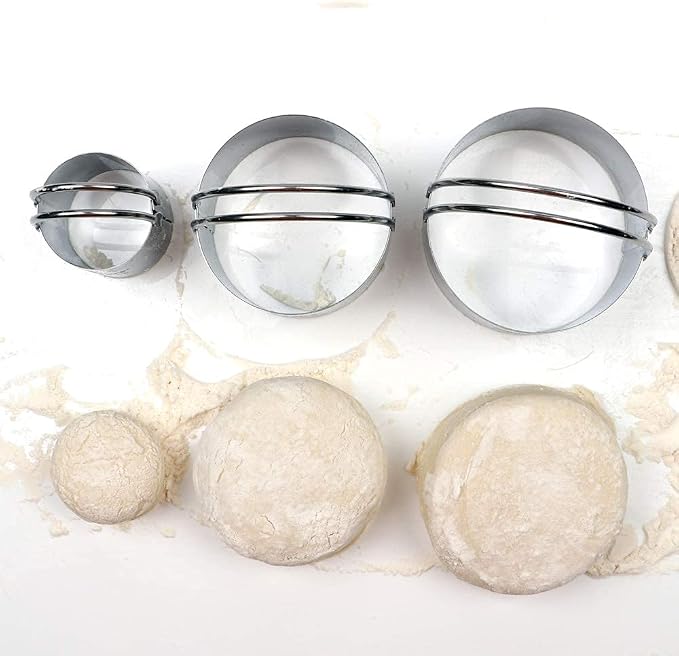 HULISEN Biscuit Cutter Set, Stainless Steel Round Cookies Cutter - Image 2