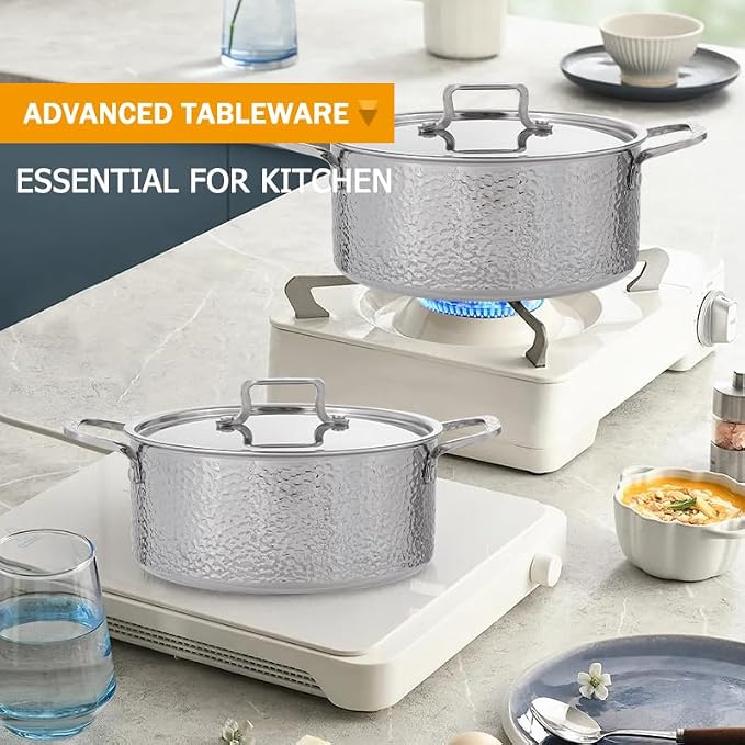 Vivicreate Tri Ply Stainless Steel Stock Pot - Image 6