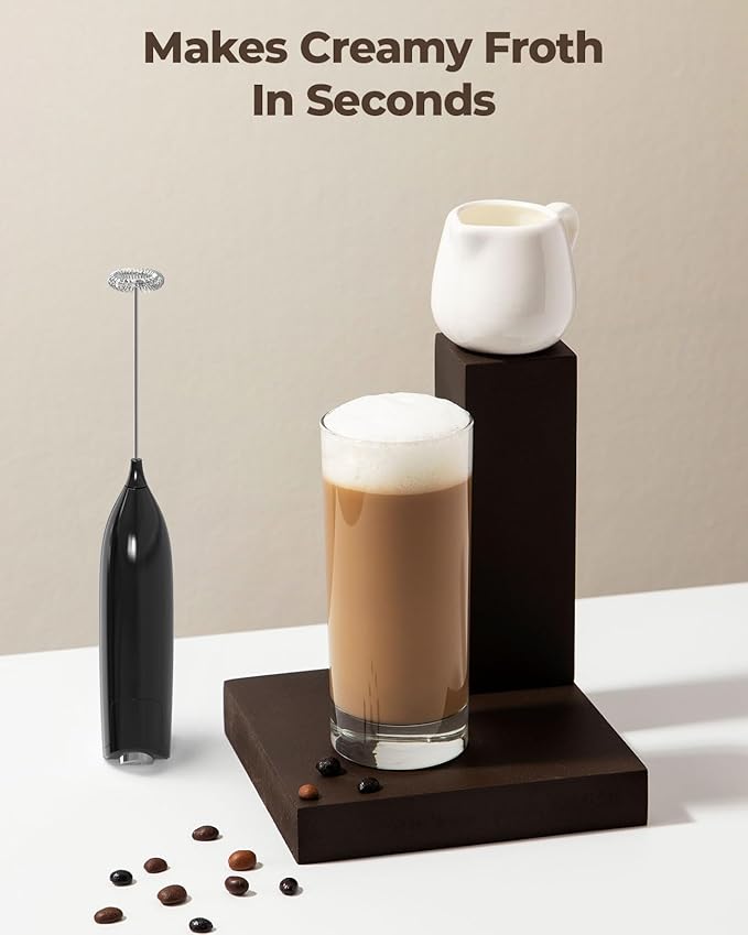 SIMPLETASTE Milk Frother Handheld Electric Foam Maker, Drink Mixer - Image 3