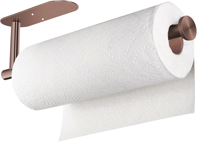 VAEHOLD Adhesive Paper Towel Holder Under Cabinet Wall Mount - Image 2