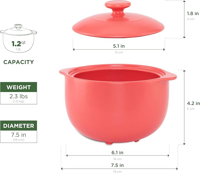 MINH LONG 1-Qt Porcelain Dutch Oven - Image 7