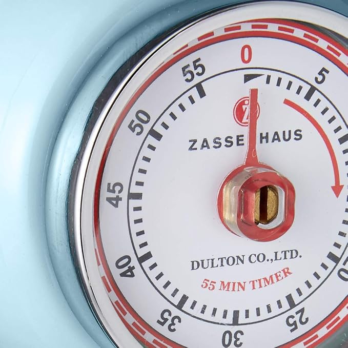 Zassenhaus Magnetic Retro Kitchen Timer, Classic Mechanical Cooking Timer - Image 3