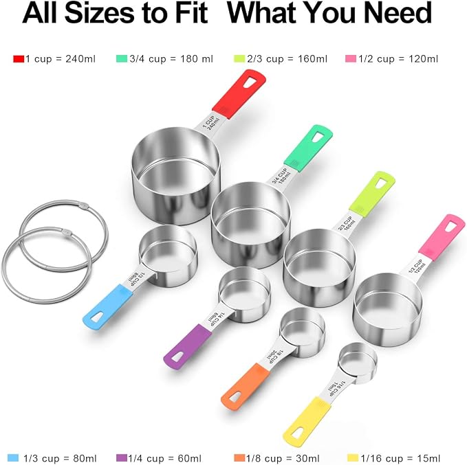 Wildone Measuring Cups & Spoons Set of 18 - Image 3