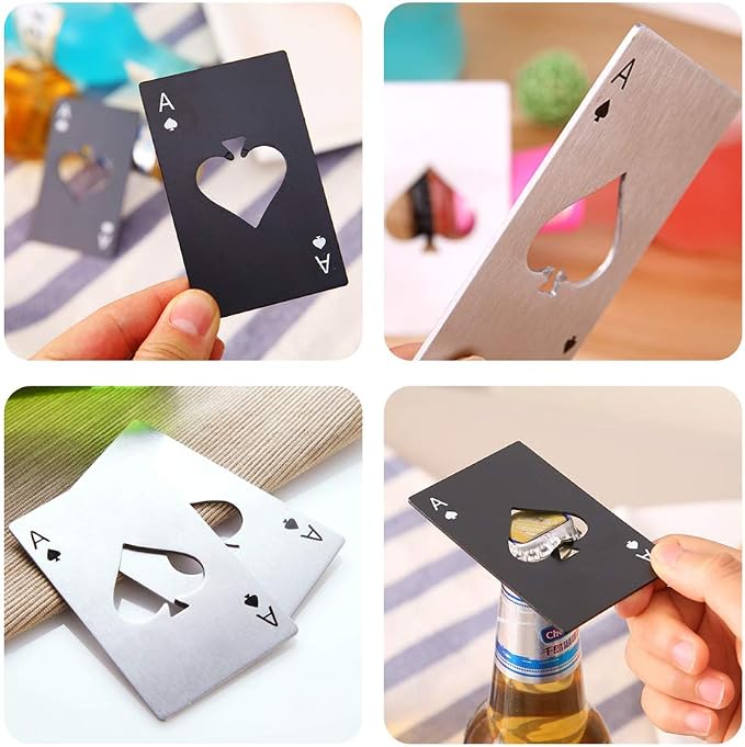Ace Of Spades Bottle Opener Credit Card Size Pocker Cap Opener Portable - Image 5