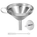 Stainless Steel Kitchen Funnel, 4.3-Inch Food Grade Metal Funnel by Ecurfu