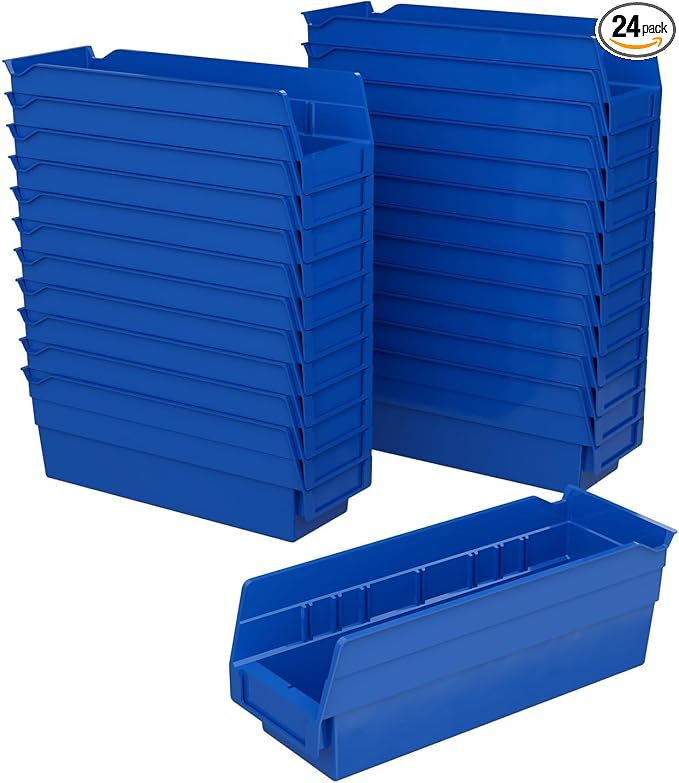 Akro-Mils 30120 Plastic Shelf Bins, Heavy Duty Storage Bins by Akro-Mils