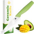 Durable Ceramic Knife for Chopping Vegetables & Fruits, 4” Non-Reactive and by VegItPro