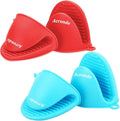 2 Pairs Mini Oven Gloves Silicone Heat Resistant Cooking Pinch Mitts Potholder by Acronde