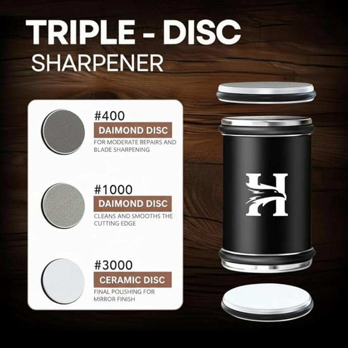 High Carbon Stainless Steel Rolling Knife Sharpener - Image 4