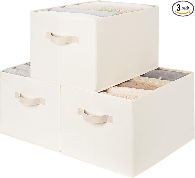 StorageWorks Fabric Closet Organizers and Storage Bin, Foldable Shelf Baskets by StorageWorks
