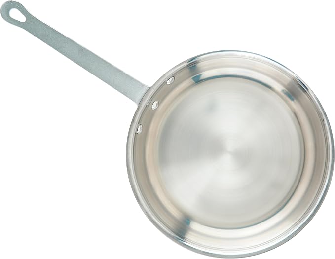 Winco Commercial-Grade Aluminium Fry Pan/Skillet, Mirror Finish - Image 2