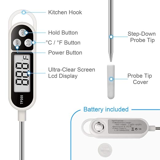 Digital Instant Read Meat Thermometer Kitchen Cooking Food Candy Thermometer - Image 2