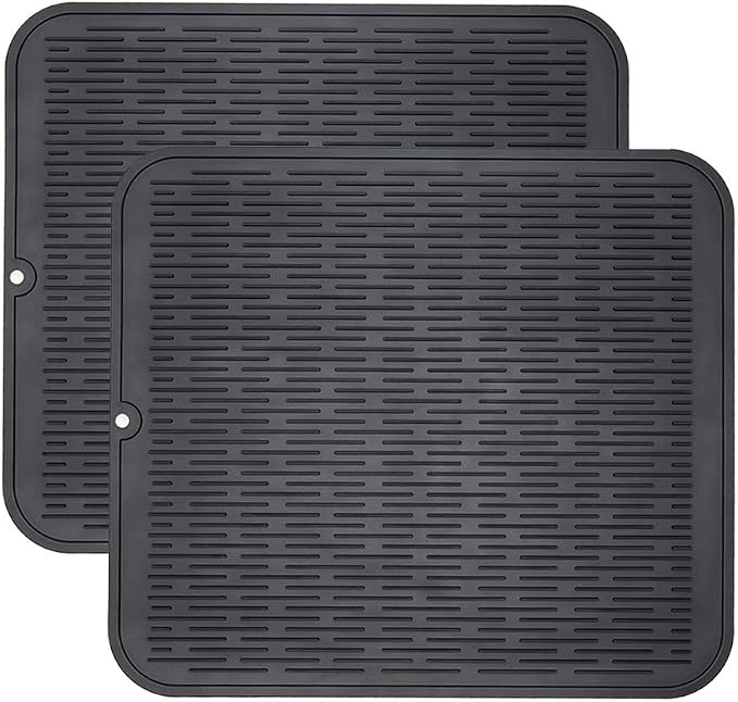 ZLR 2 Pcs Large Silicone Dish Drying Mat by ZLR