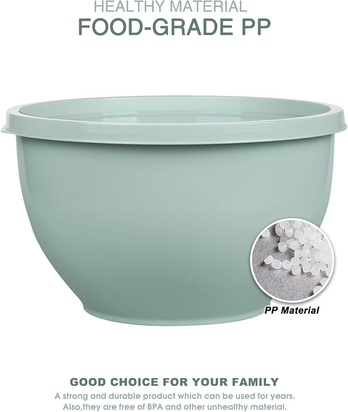 Greentainer Plastic Mixing Bowls - Image 5