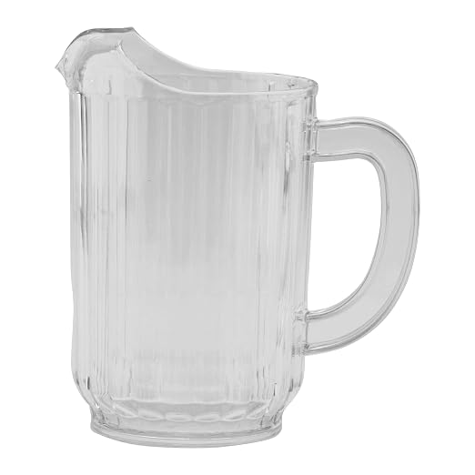 G.E.T. P-3032-1-CL BPA-Free Break-Resistant Restaurant Style Plastic Pitcher - Image 2